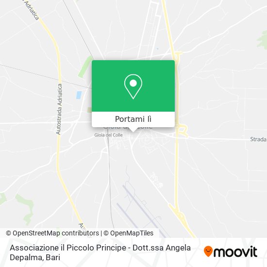 Mappa Associazione il Piccolo Principe - Dott.ssa Angela Depalma