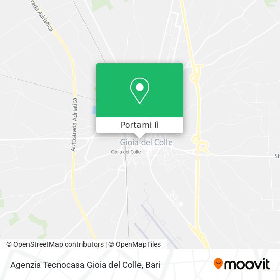 Mappa Agenzia Tecnocasa Gioia del Colle
