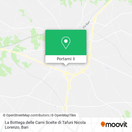 Mappa La Bottega delle Carni Scelte di Tafuni Nicola Lorenzo