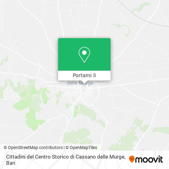 Mappa Cittadini del Centro Storico di Cassano delle Murge