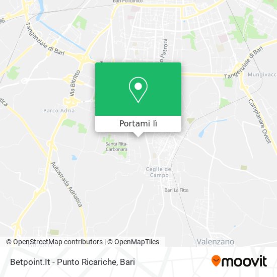Mappa Betpoint.It - Punto Ricariche
