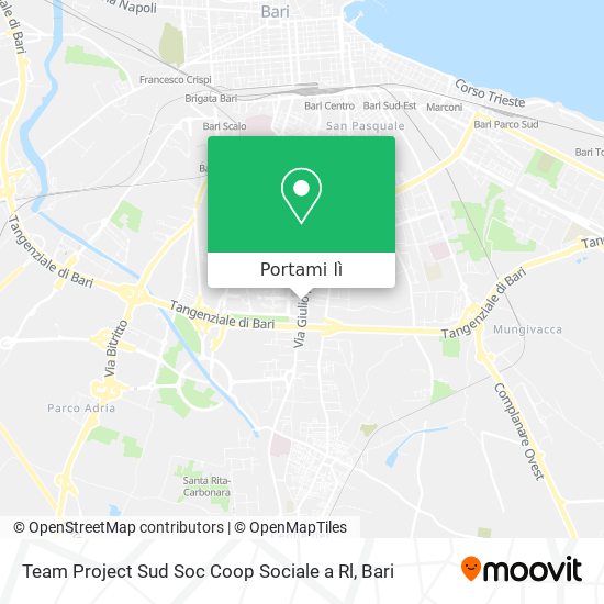 Mappa Team Project Sud Soc Coop Sociale a Rl