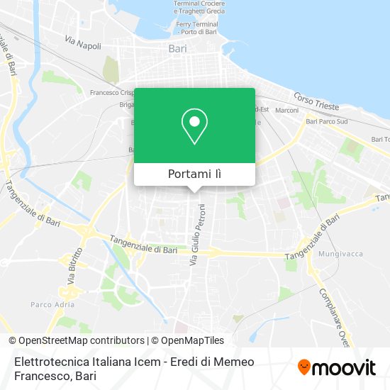 Mappa Elettrotecnica Italiana Icem - Eredi di Memeo Francesco