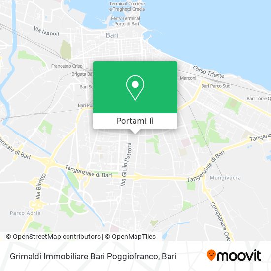 Mappa Grimaldi Immobiliare Bari Poggiofranco