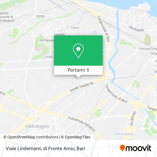 Mappa Viale Lindemann, di Fronte Amiu