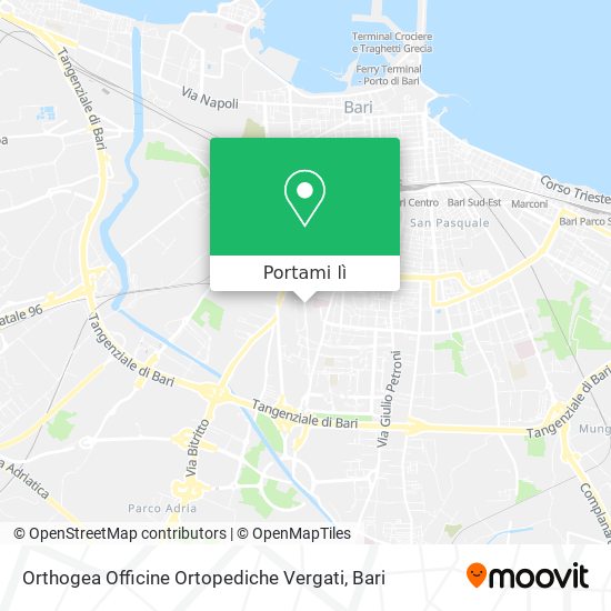 Mappa Orthogea Officine Ortopediche Vergati