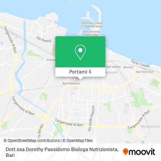 Mappa Dott.ssa Dorothy Passidomo Biologa Nutrizionista