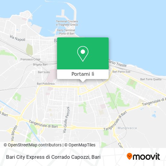 Mappa Bari City Express di Corrado Capozzi
