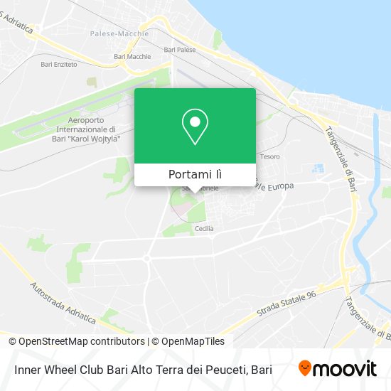 Mappa Inner Wheel Club Bari Alto Terra dei Peuceti