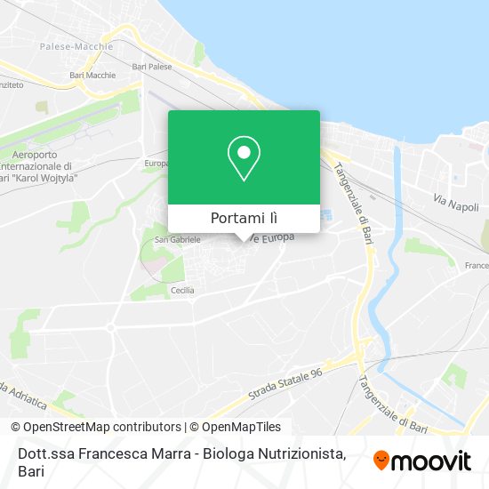 Mappa Dott.ssa Francesca Marra - Biologa Nutrizionista