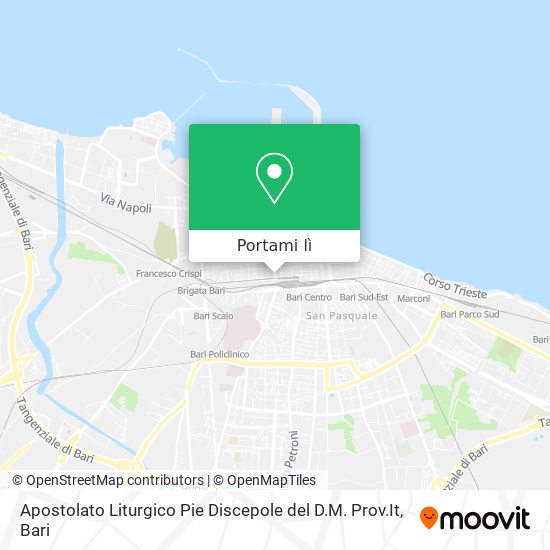 Mappa Apostolato Liturgico Pie Discepole del D.M. Prov.It