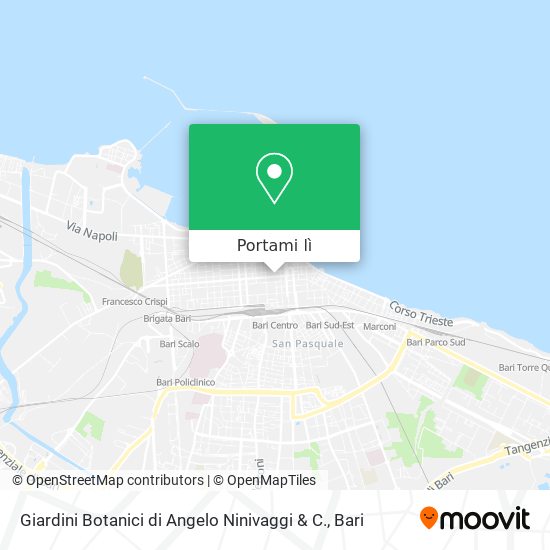 Mappa Giardini Botanici di Angelo Ninivaggi & C.