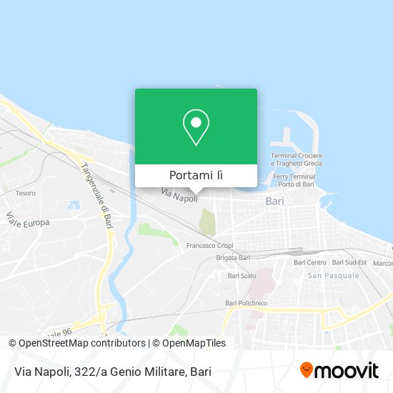 Mappa Via Napoli, 322 / a Genio Militare
