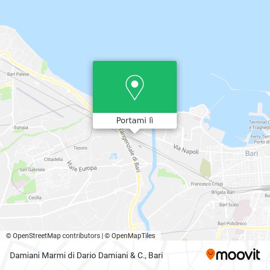 Mappa Damiani Marmi di Dario Damiani & C.