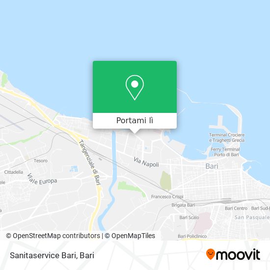 Mappa Sanitaservice Bari