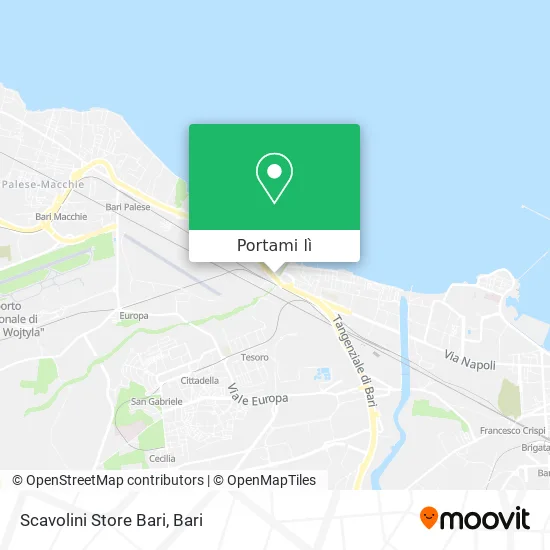 Mappa Scavolini Store Bari