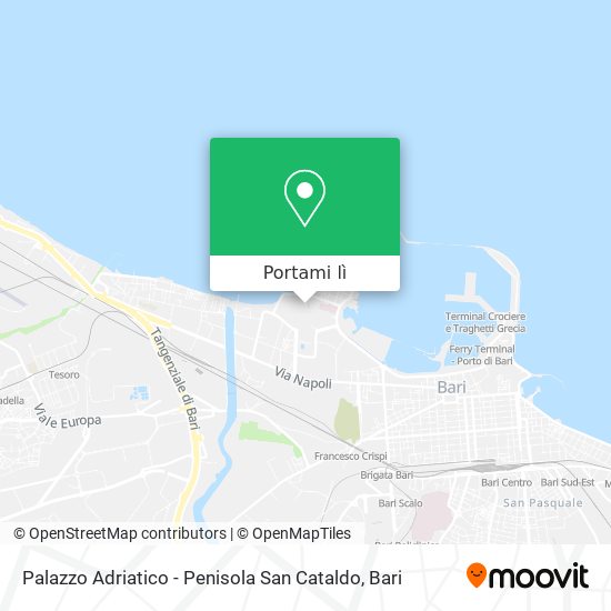 Mappa Palazzo Adriatico - Penisola San Cataldo