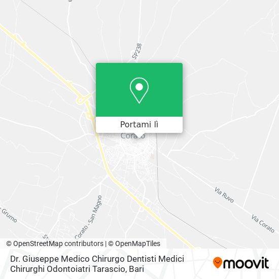 Mappa Dr. Giuseppe Medico Chirurgo Dentisti Medici Chirurghi Odontoiatri Tarascio