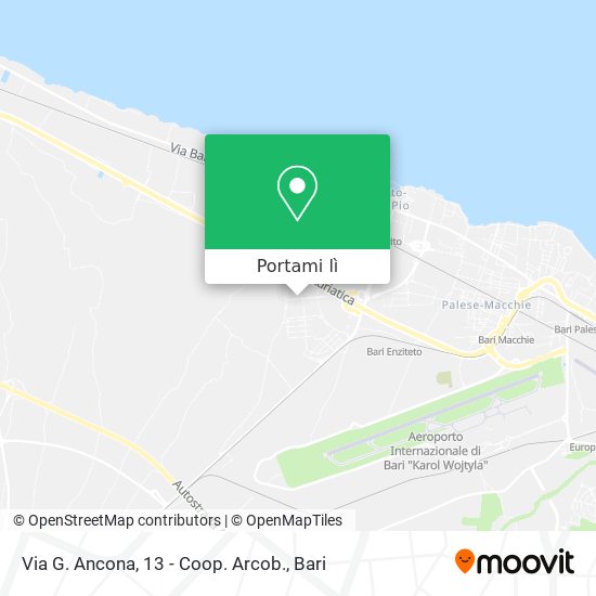 Mappa Via G. Ancona, 13 - Coop. Arcob.