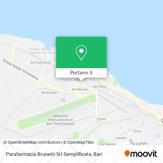 Mappa Parafarmacia Brunetti Srl Semplificata