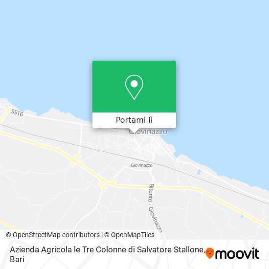 Mappa Azienda Agricola le Tre Colonne di Salvatore Stallone