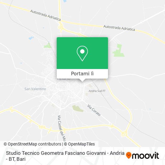 Mappa Studio Tecnico Geometra Fasciano Giovanni - Andria - BT