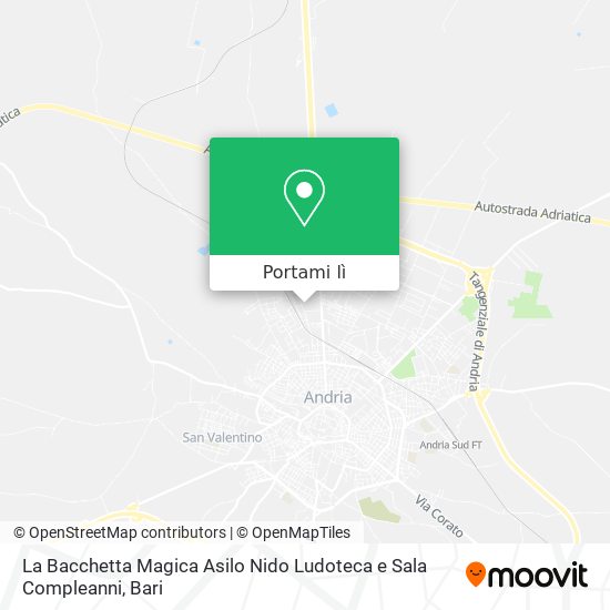 Mappa La Bacchetta Magica Asilo Nido Ludoteca e Sala Compleanni