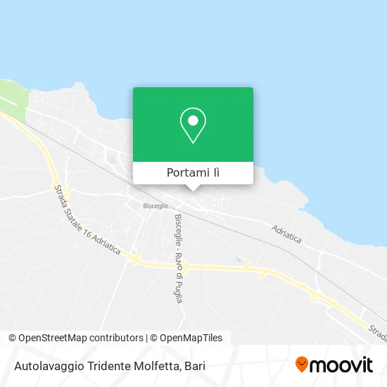 Mappa Autolavaggio Tridente Molfetta