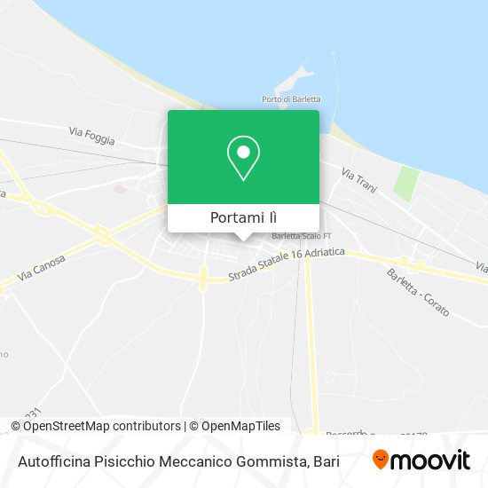 Mappa Autofficina Pisicchio Meccanico Gommista