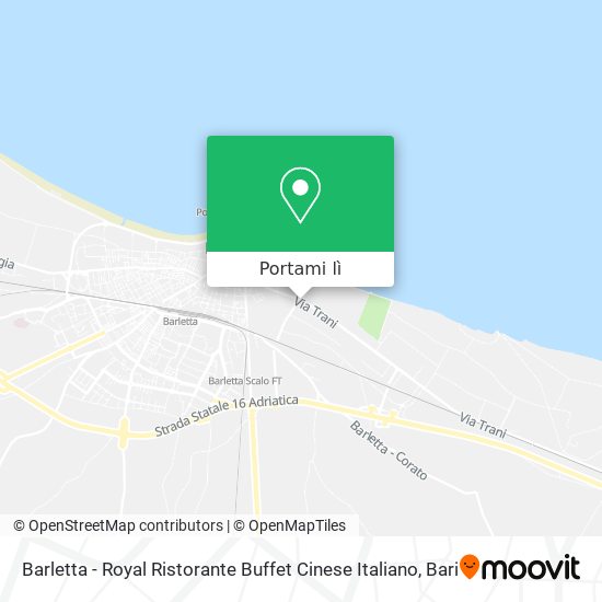 Mappa Barletta - Royal Ristorante Buffet Cinese Italiano