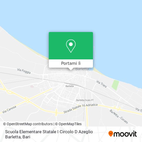 Mappa Scuola Elementare Statale I Circolo D Azeglio Barletta