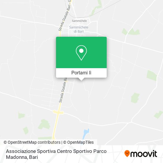 Mappa Associazione Sportiva Centro Sportivo Parco Madonna