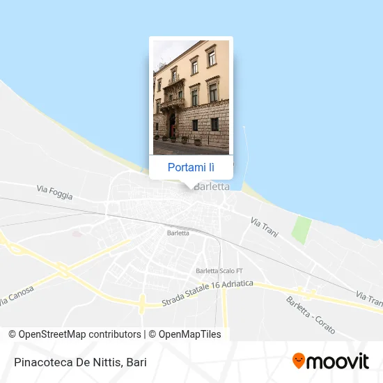 Mappa Pinacoteca De Nittis