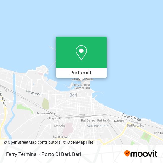 Mappa Ferry Terminal - Porto Di Bari