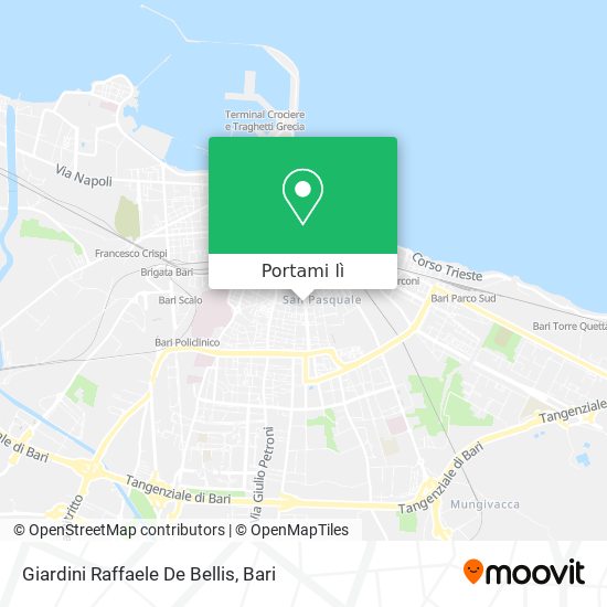 Mappa Giardini Raffaele De Bellis