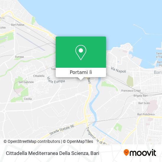 Mappa Cittadella Mediterranea Della Scienza