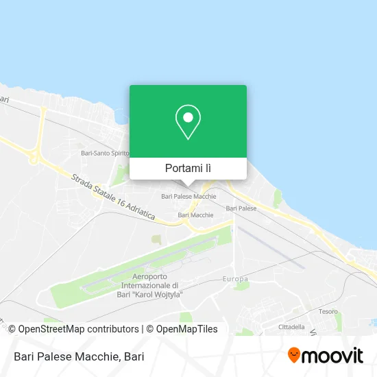 Mappa Bari Palese Macchie