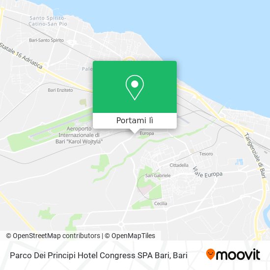 Mappa Parco Dei Principi Hotel Congress SPA Bari