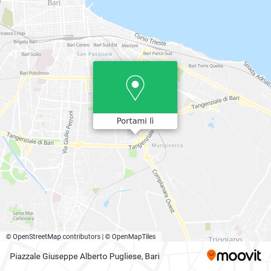 Mappa Piazzale Giuseppe Alberto Pugliese