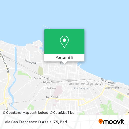 Mappa Via San Francesco D Assisi  75