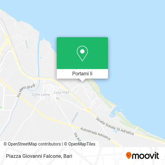 Mappa Piazza Giovanni Falcone