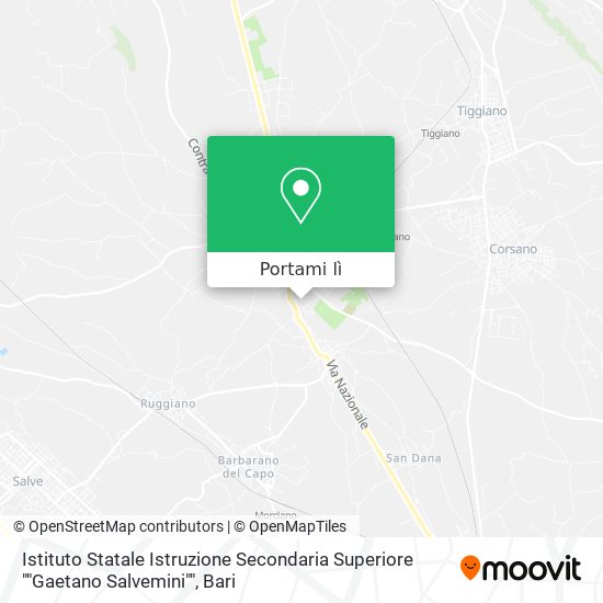 Mappa Istituto Statale Istruzione Secondaria Superiore ""Gaetano Salvemini""