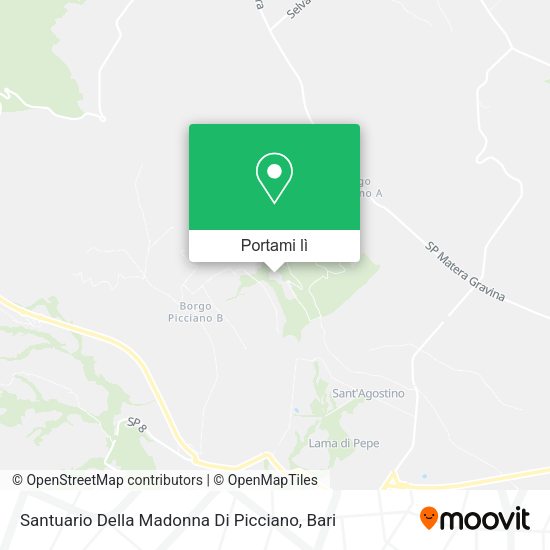 Mappa Santuario Della Madonna Di Picciano