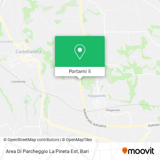 Mappa Area Di Parcheggio La Pineta Est