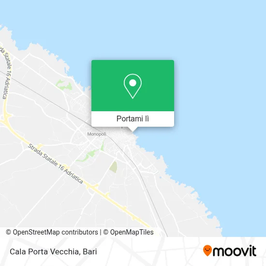 Mappa Cala Porta Vecchia