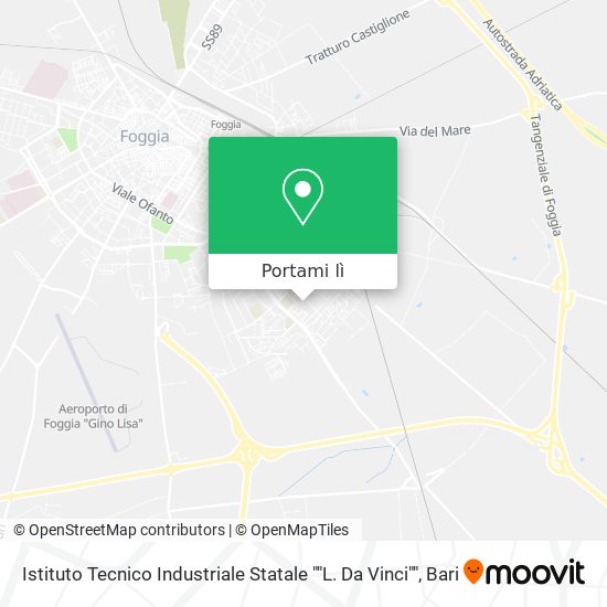 Mappa Istituto Tecnico Industriale Statale ""L. Da Vinci""