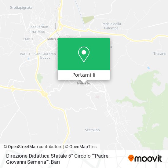 Mappa Direzione Didattica Statale 5° Circolo ""Padre Giovanni Semeria""