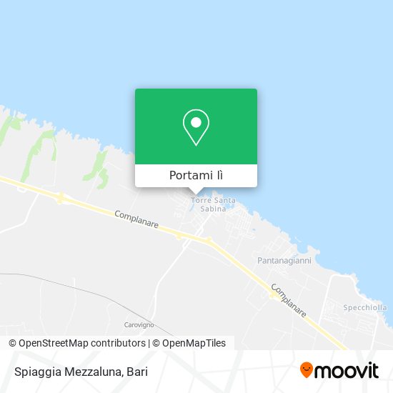 Mappa Spiaggia Mezzaluna