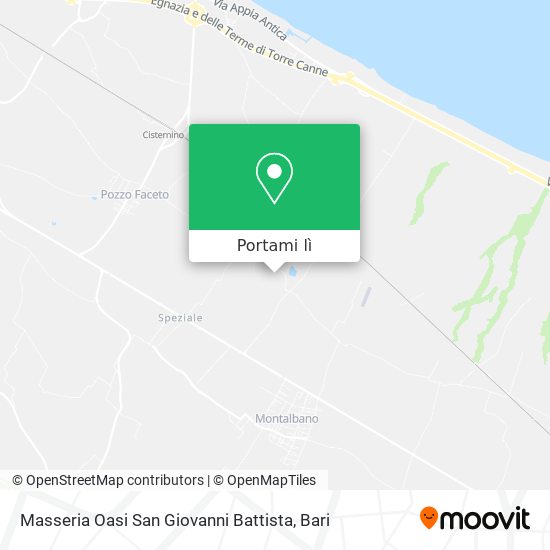 Mappa Masseria Oasi San Giovanni Battista