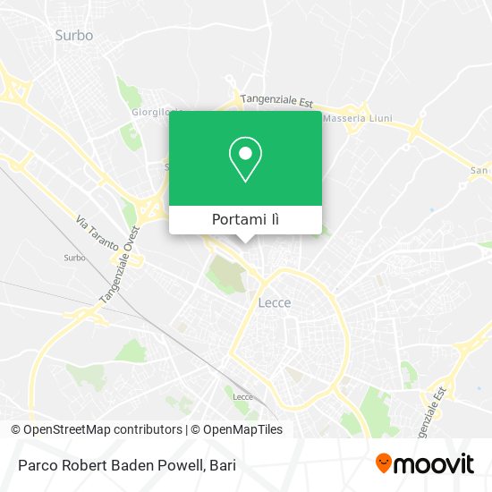 Mappa Parco Robert Baden Powell